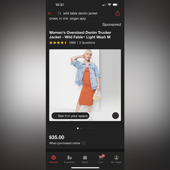 Wild Fable (Target) denim jacket - Picture 5 of 5